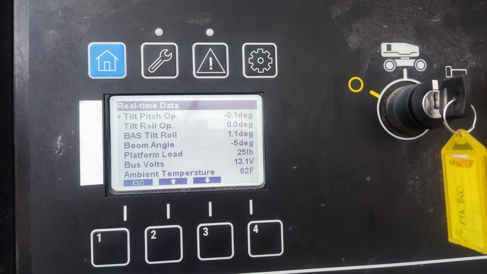 Painel para diagnóstico técnico
